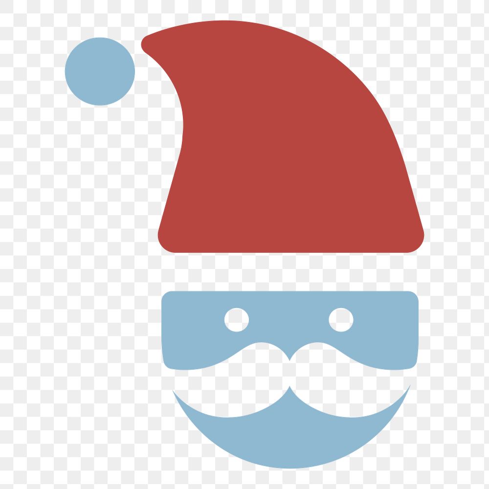 PNG Santa Claus icon Christmas  illustration sticker, transparent background