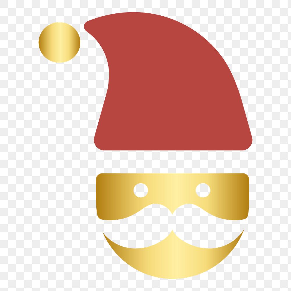 PNG Santa Claus icon Christmas holiday  illustration sticker, transparent background