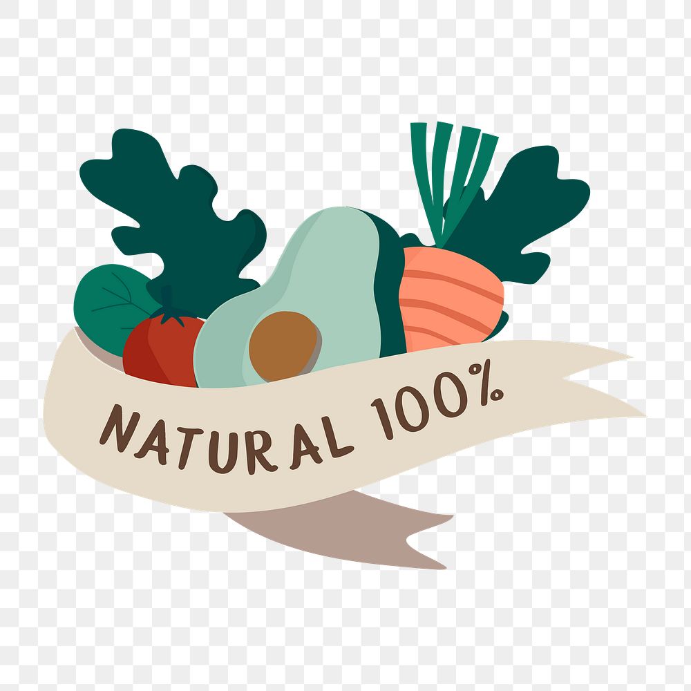 Png  natural fresh food sticker, transparent background