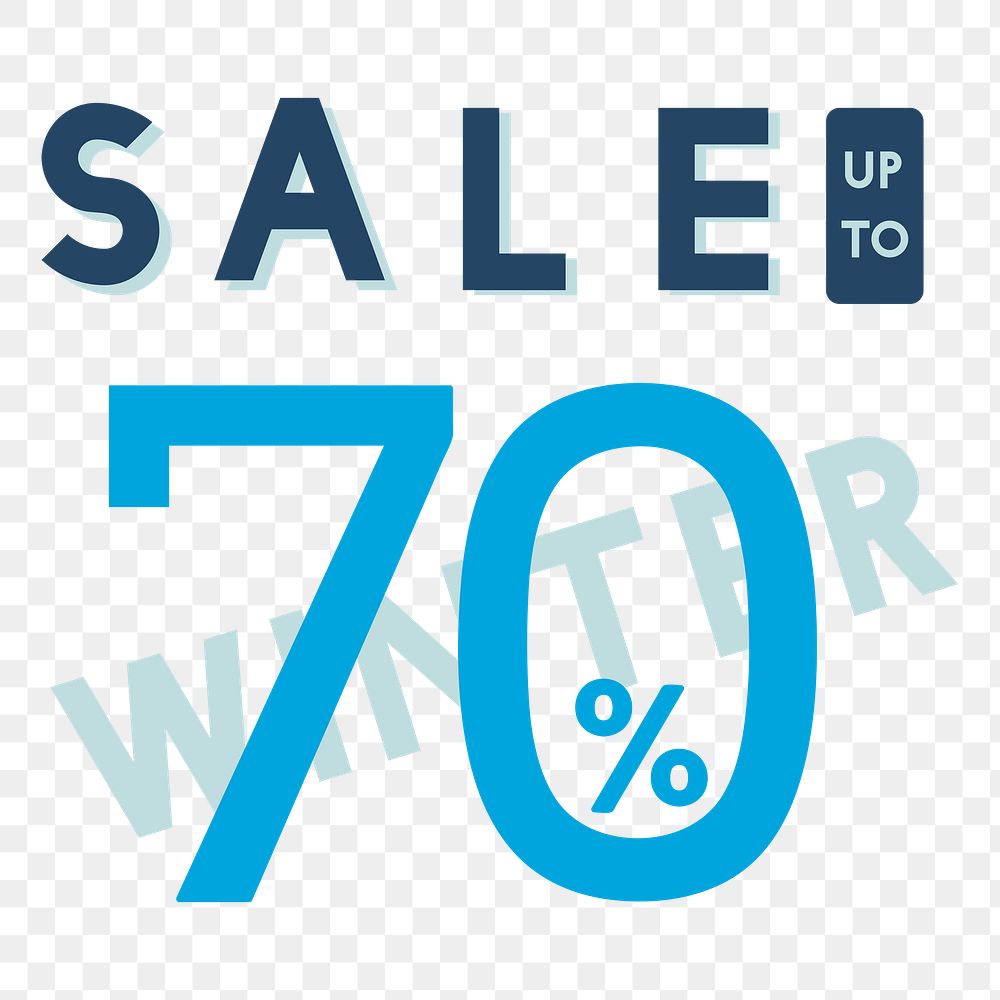 Png Sale 70% discount badge element, transparent background