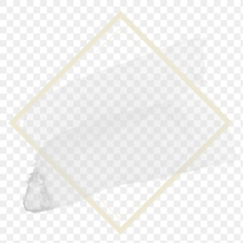 Png aesthetic geometric frame, transparent background
