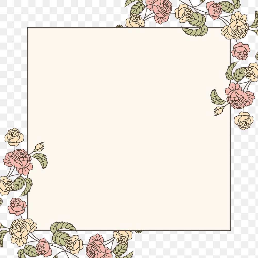 Pastel flower png badge, transparent background