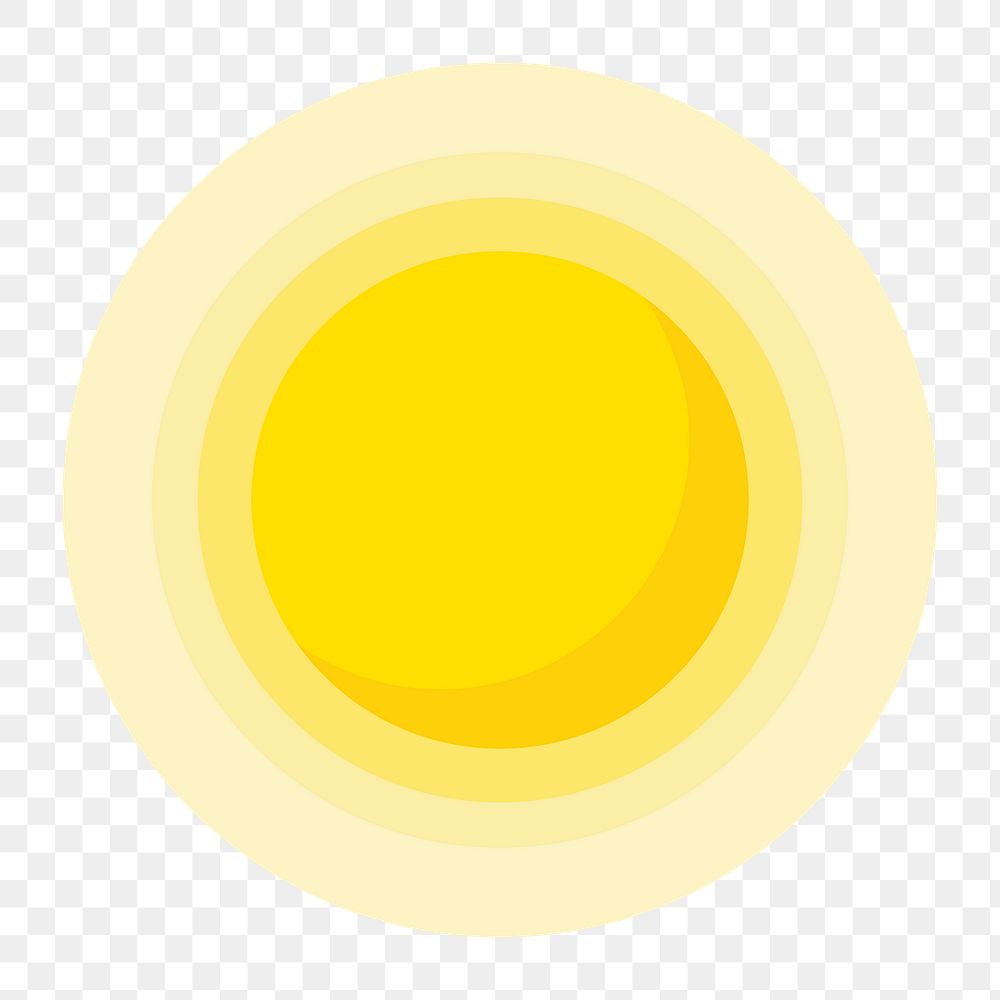 Yellow circle icon png shape,  transparent background 