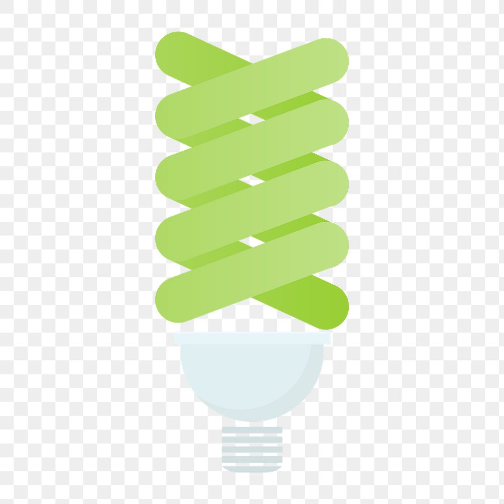 Spiral bulb icon png, environmental conservation graphic on  transparent background 