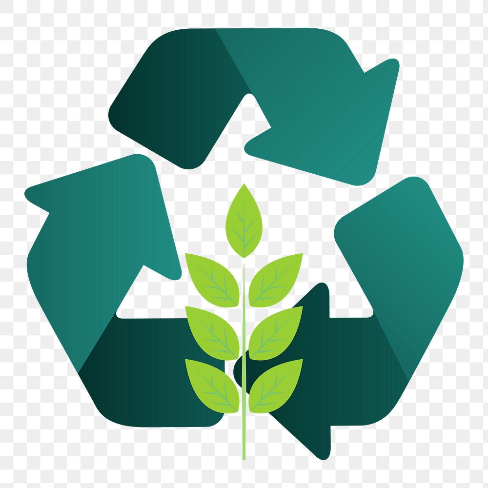 Png Recycle symbol environmental conservation element, transparent background
