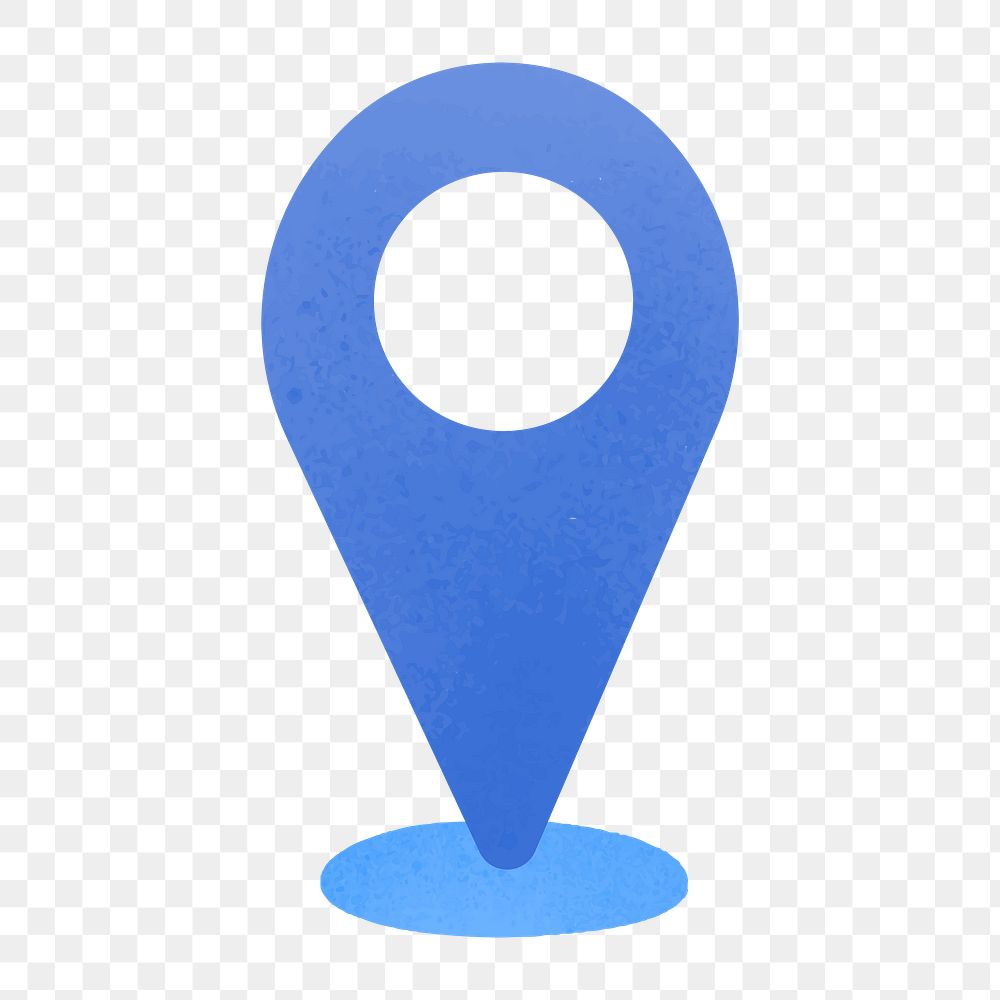 Location pin icon png,  transparent background 