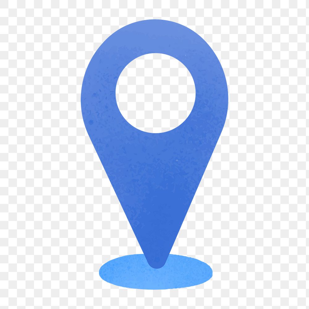 Location pin icon png,  transparent background 