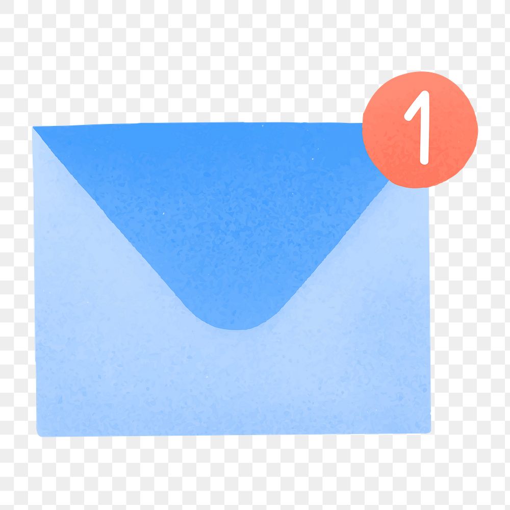 New mail icon png,  transparent background 