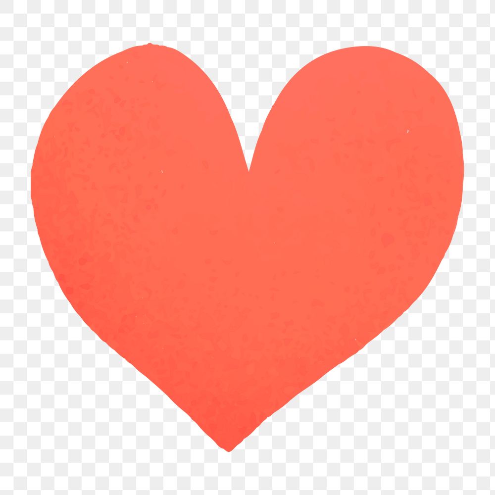 Heart icon png valentine's, transparent background 