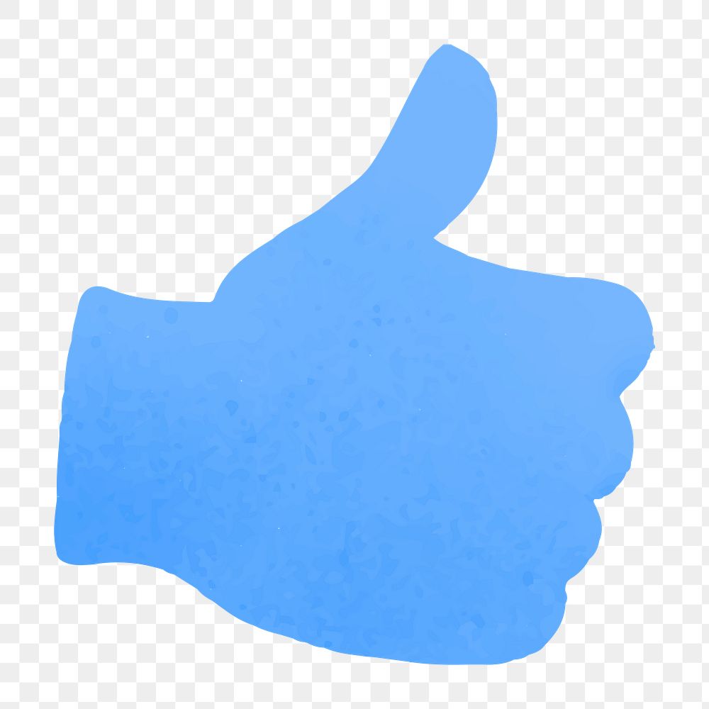 Thumbs up icon png social media like,  transparent background 