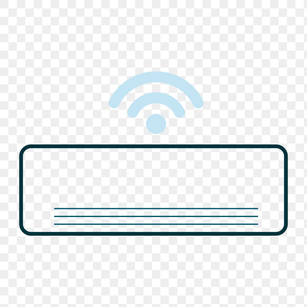 Wireless icon png cooling and heating icon,  transparent background 