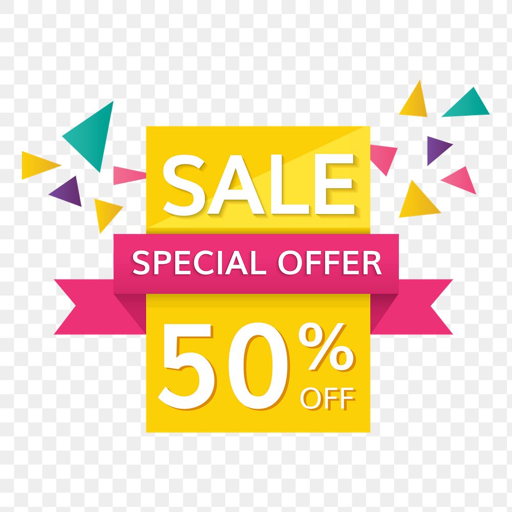 Sale badge png, transparent background