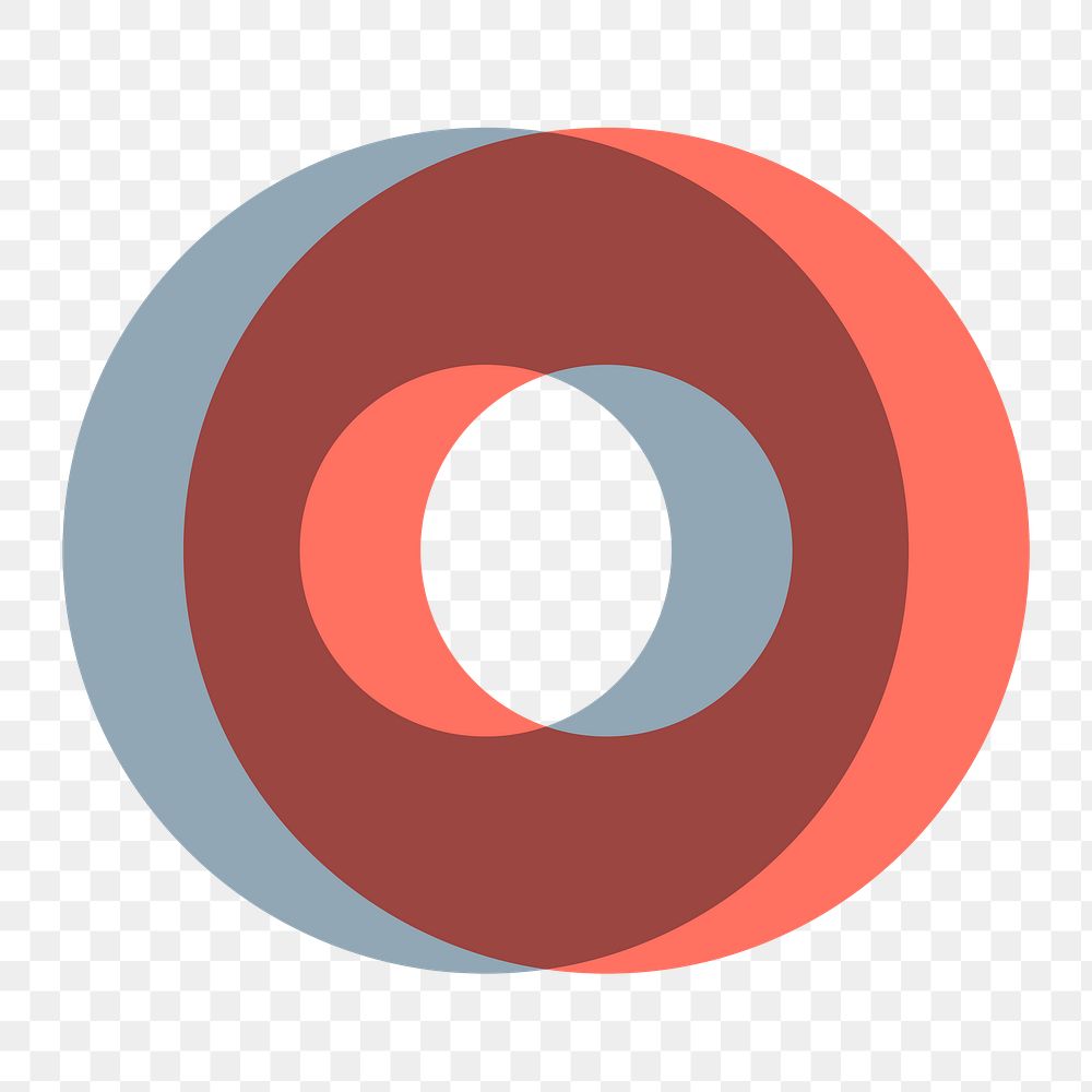 Abstract circle png, transparent background
