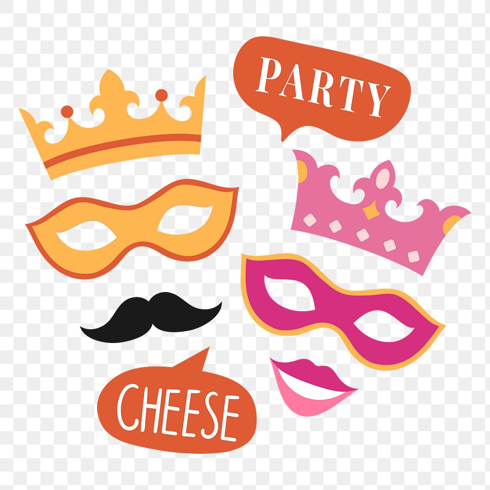 Party png sticker, transparent background
