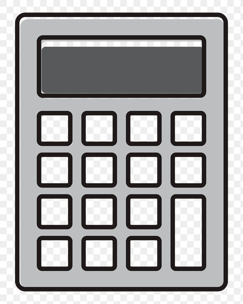 Calculator png illustration, transparent background