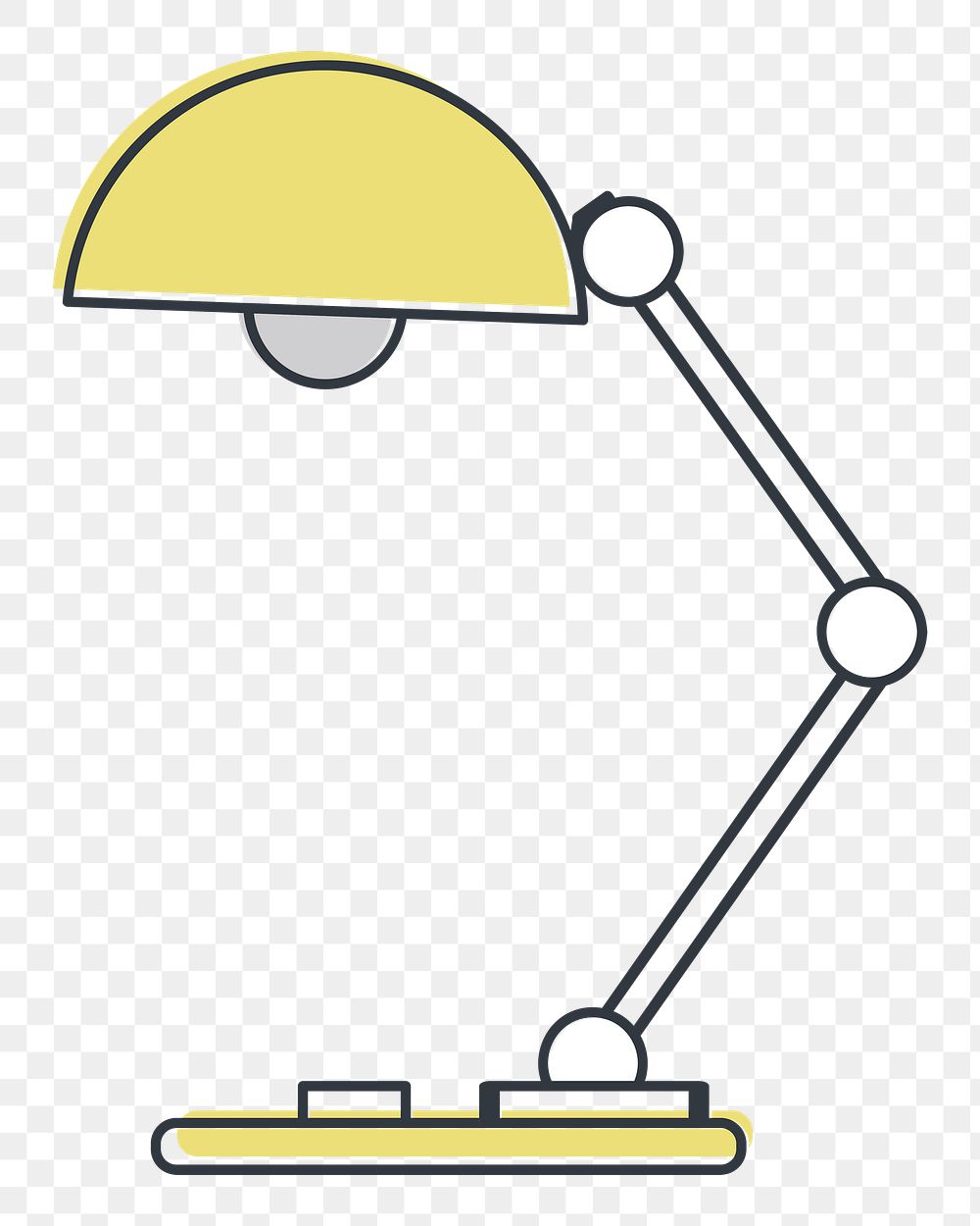 Desk lamp png illustration, transparent background