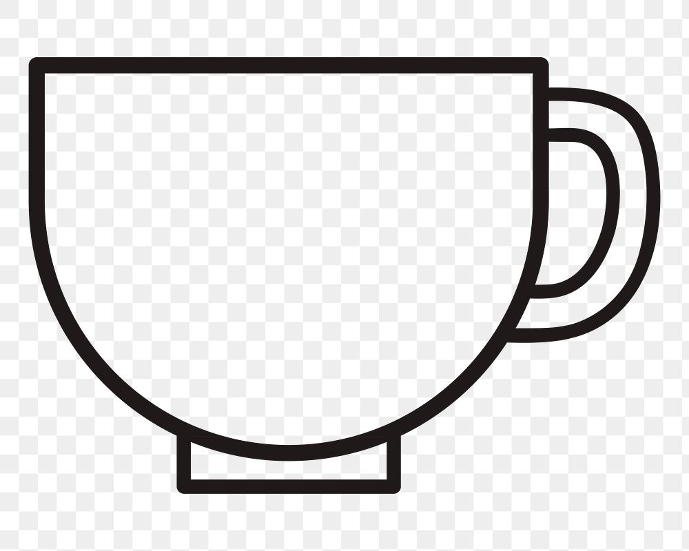Coffee cup png illustration, transparent background