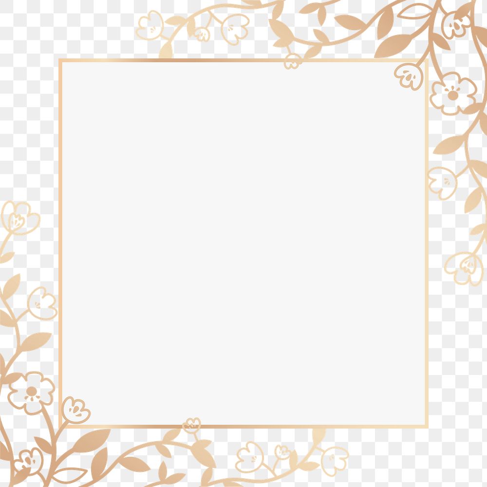 Beige floral png badge, transparent background