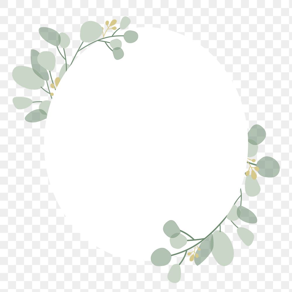 Aesthetic leaf png badge, transparent background