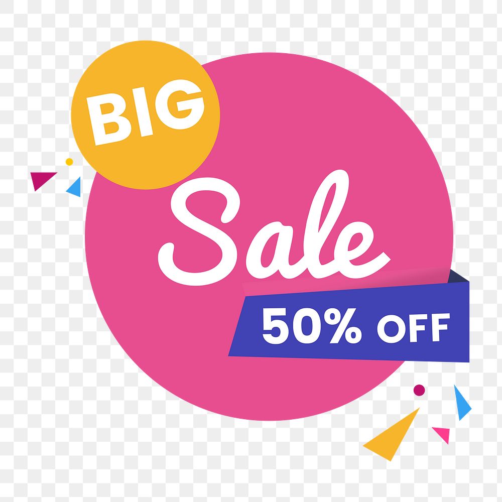 Sale badge png, transparent background