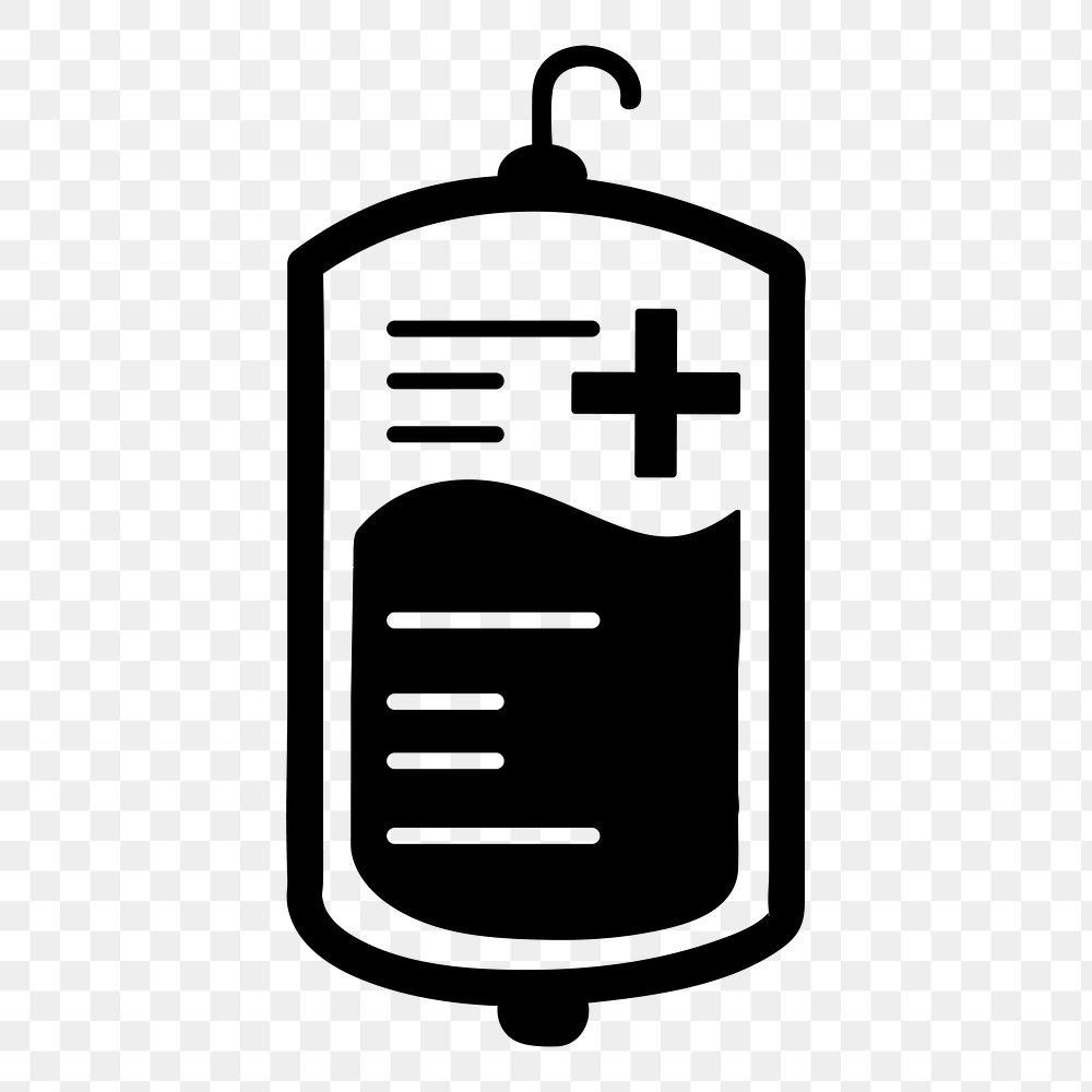 Blood donation icon png, transparent background