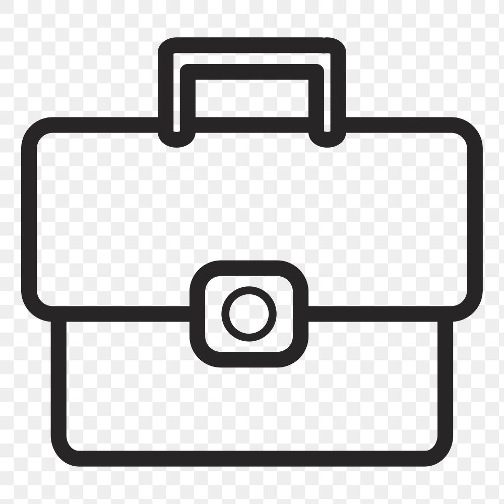 Briefcase   png icon, transparent background