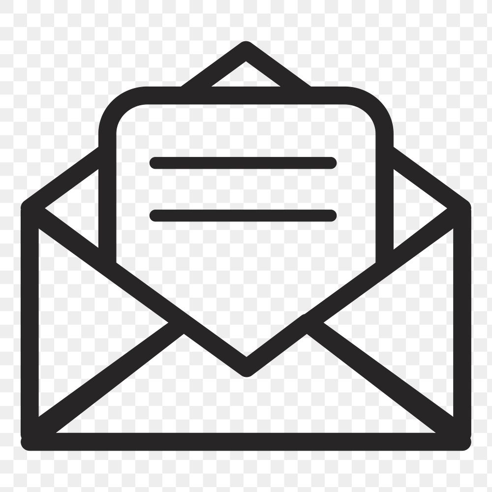 Mail   png icon, transparent background