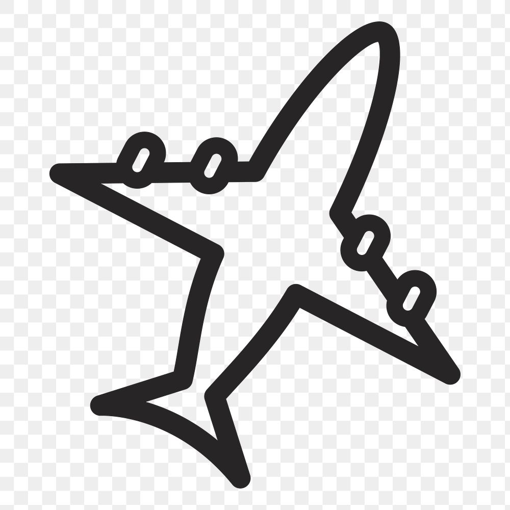Airplane   png icon, transparent background