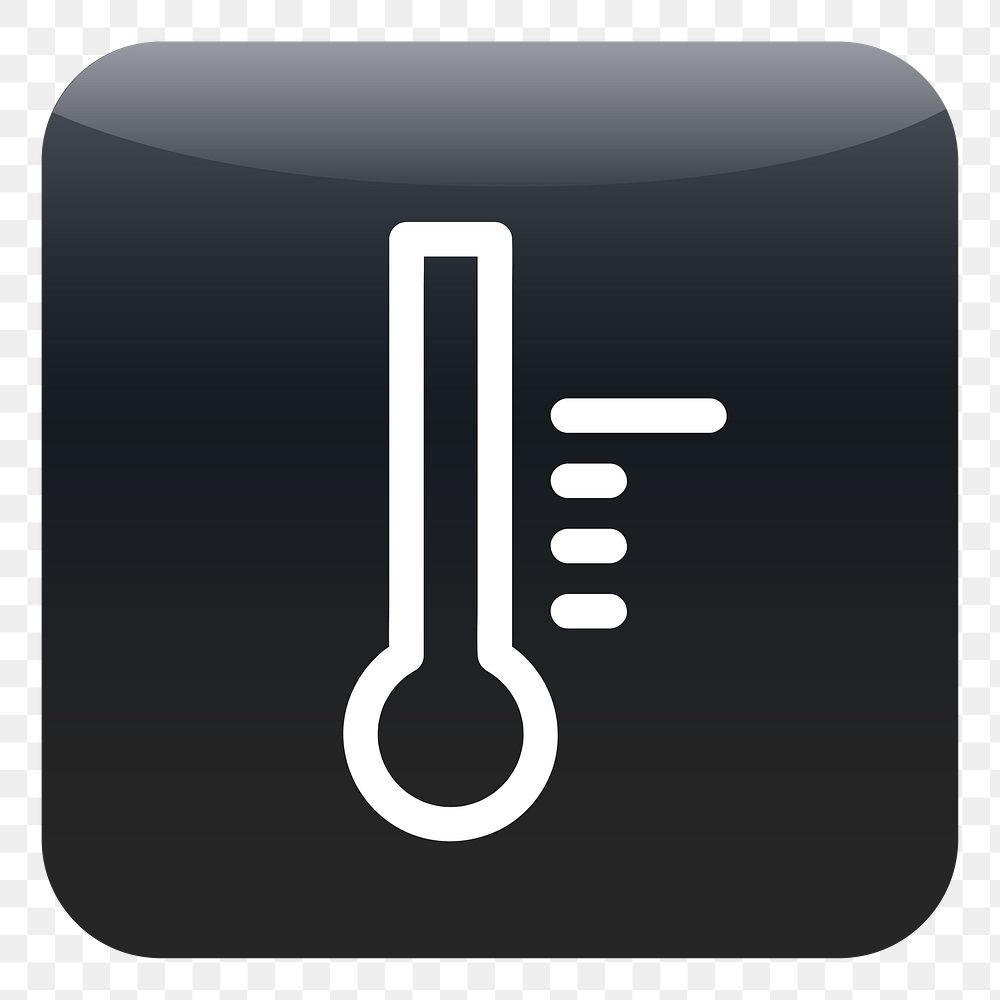 PNG Thermometer icon sticker, transparent background