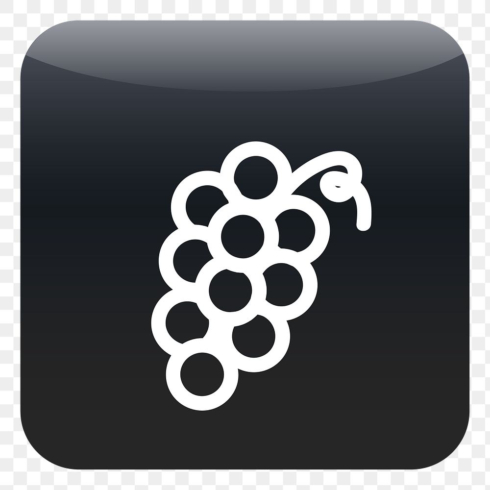 PNG Grape icon sticker, transparent background