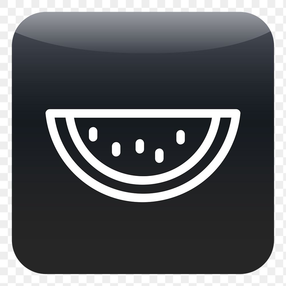 PNG Watermelon icon sticker, transparent background