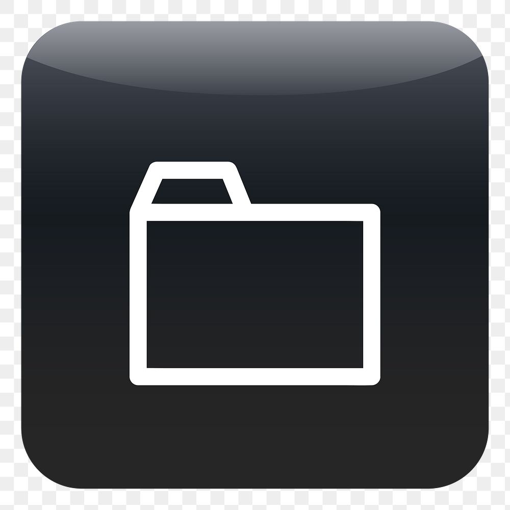 PNG Folder icon sticker, transparent background