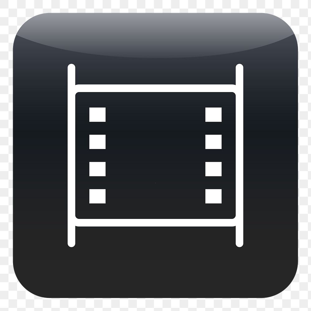 PNG Video clip icon sticker, transparent background
