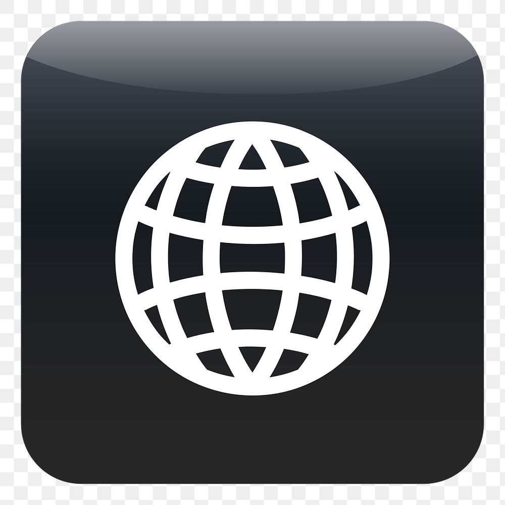 PNG Global network icon sticker, transparent background