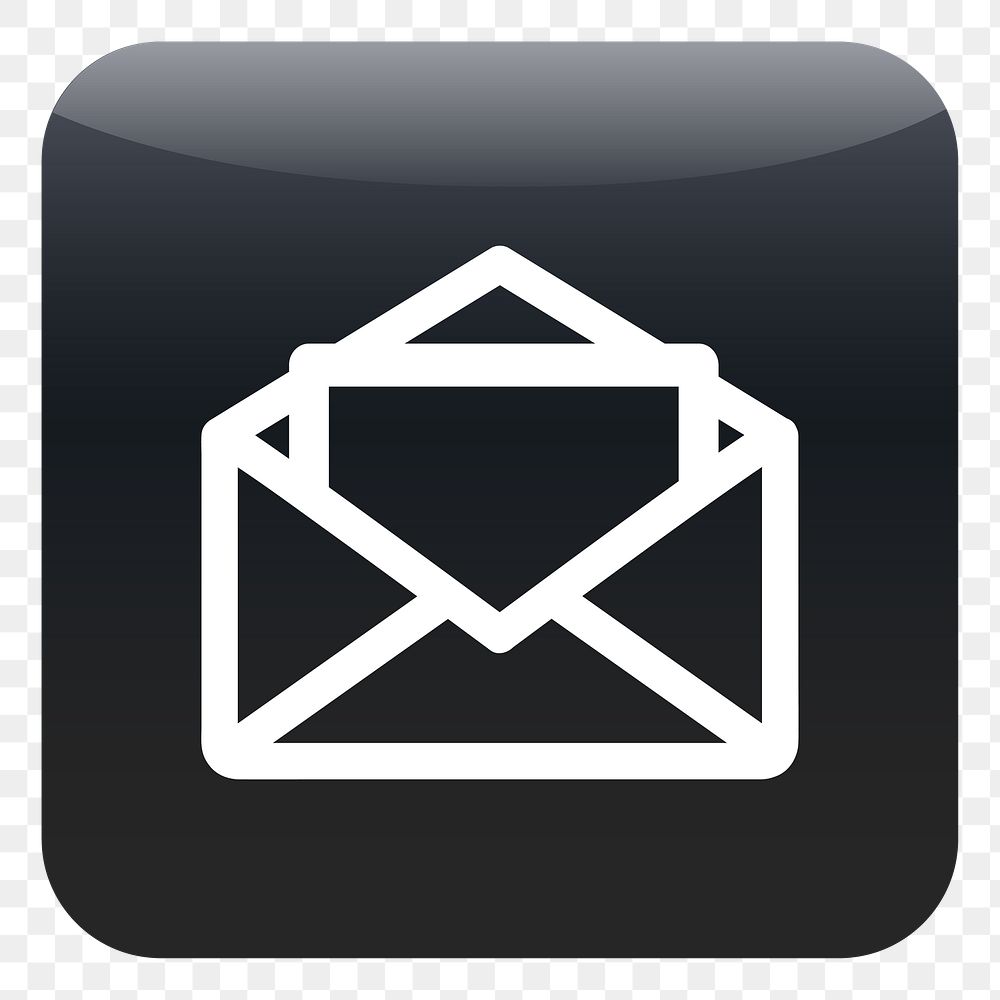 PNG Mail icon sticker, transparent background