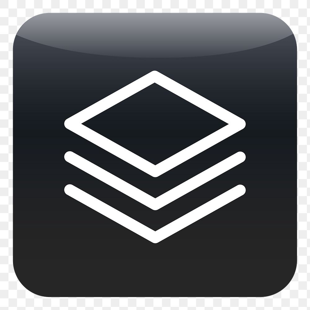 PNG Layer design edit icon sticker, transparent background