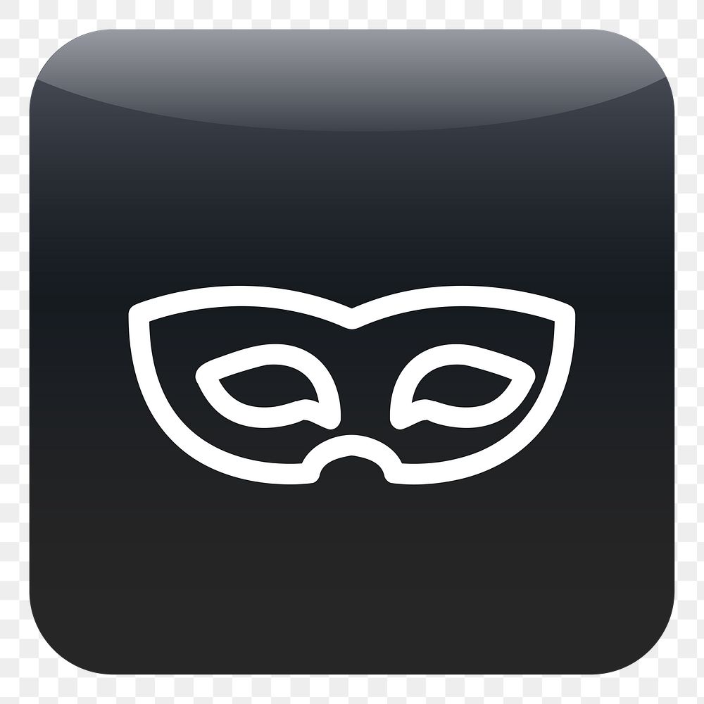 PNG Mask icon sticker, transparent background