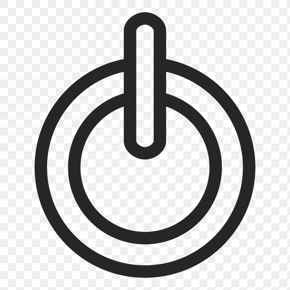Power button   png icon, transparent background
