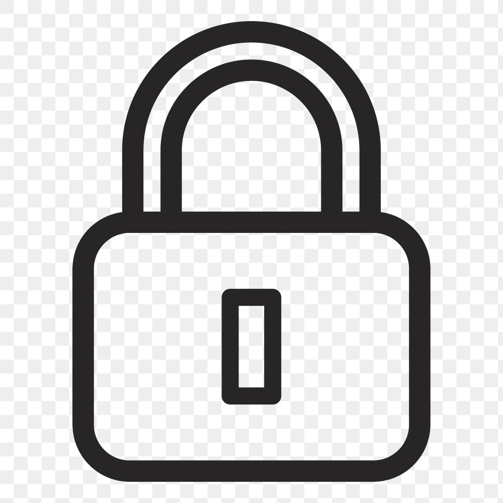 Padlock   png icon, transparent background