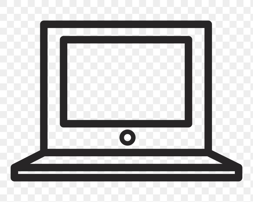 Laptop   png icon, transparent background