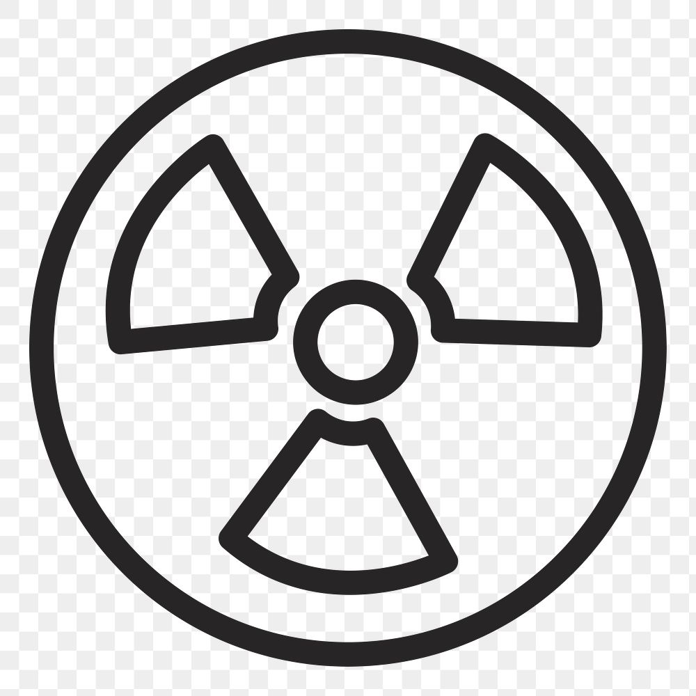 Radioactive   png icon, transparent background