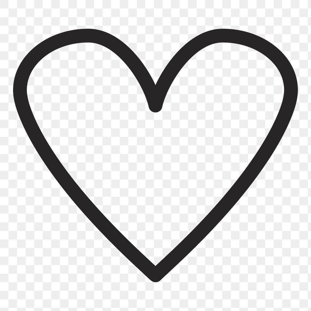 Heart   png icon, transparent background