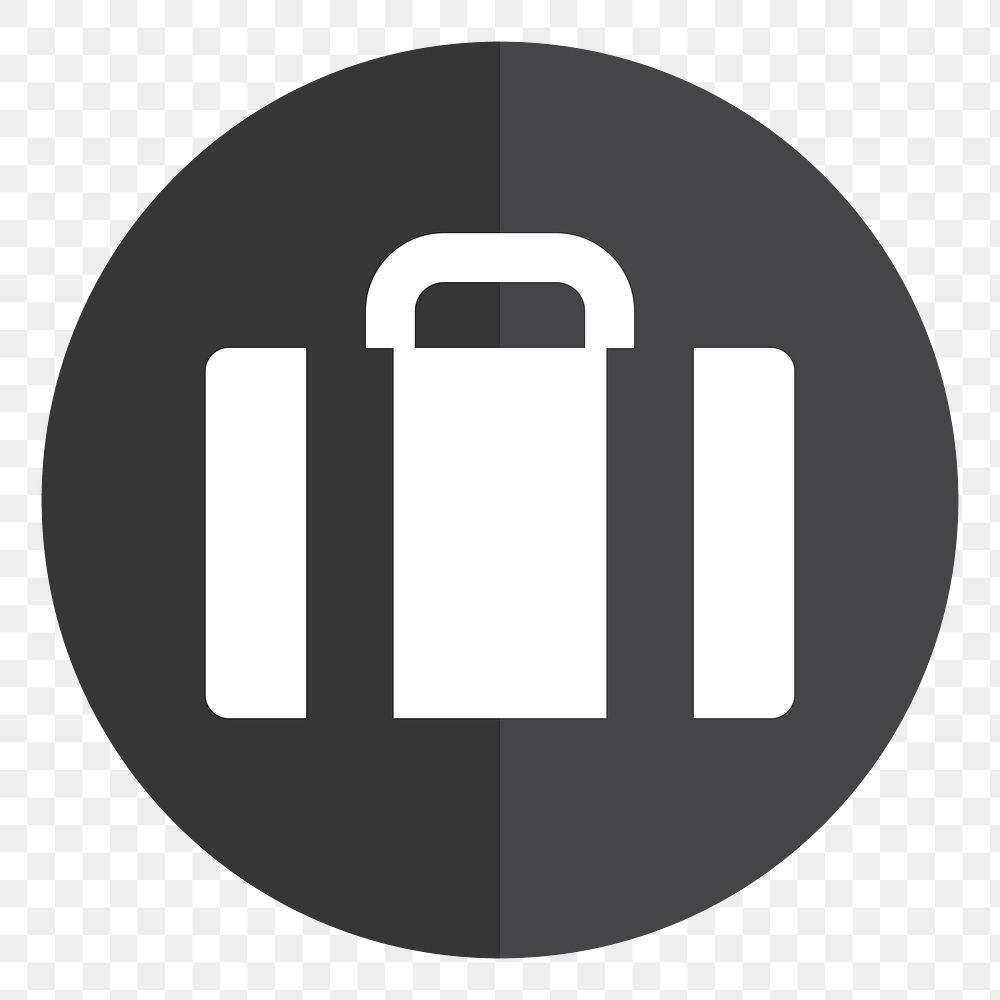 PNG Briefcase icon sticker, transparent background