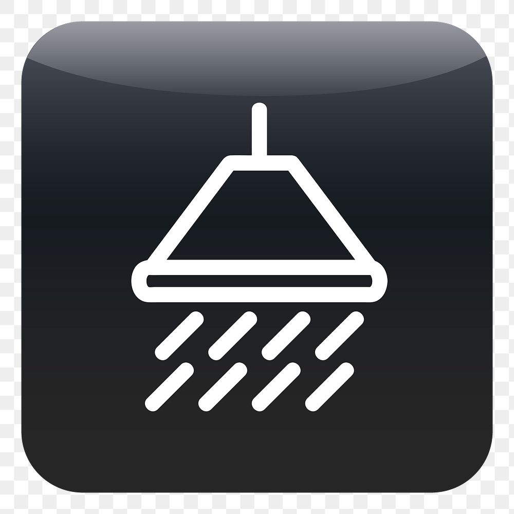 PNG Showerhead icon sticker, transparent background