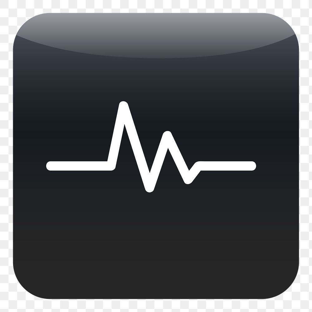 PNG Cardiograph icon sticker, transparent background