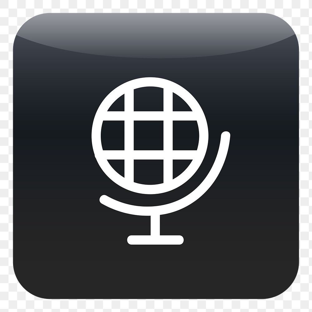 PNG Global network icon sticker, transparent background