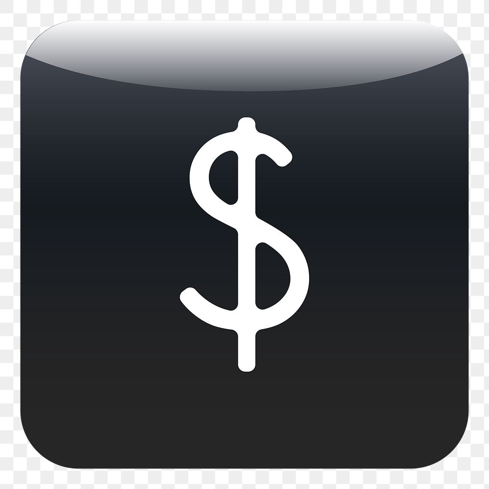 PNG Money icon sticker, transparent background