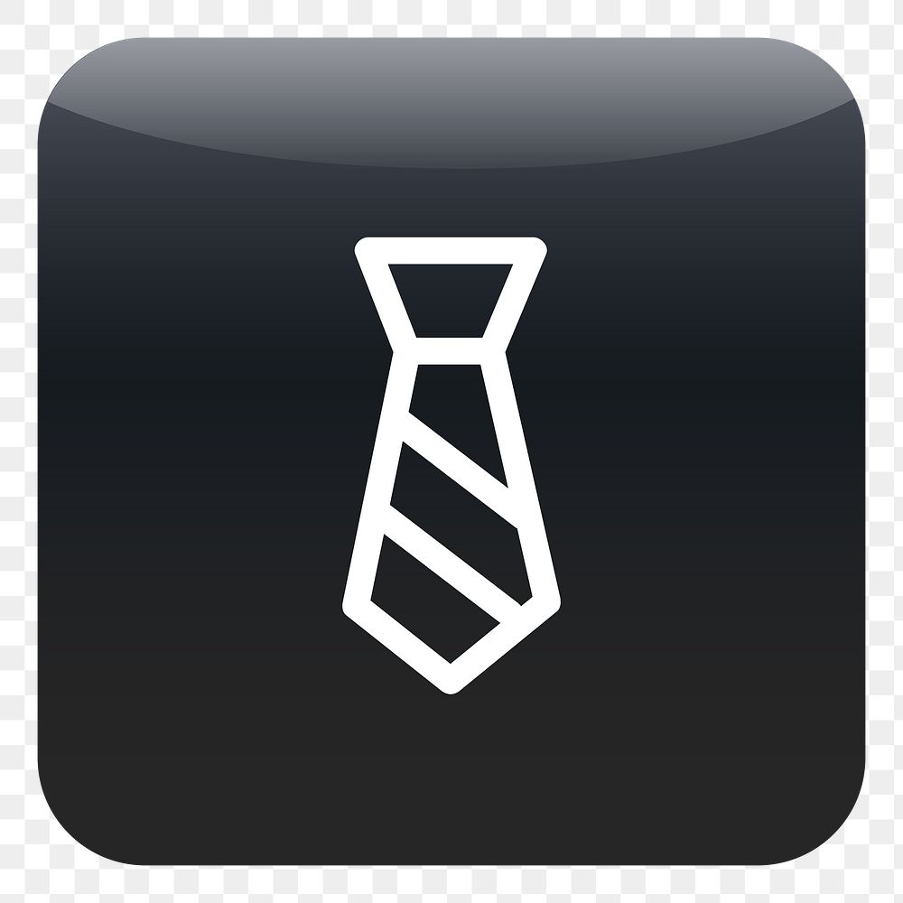 PNG Necktie icon sticker, transparent background