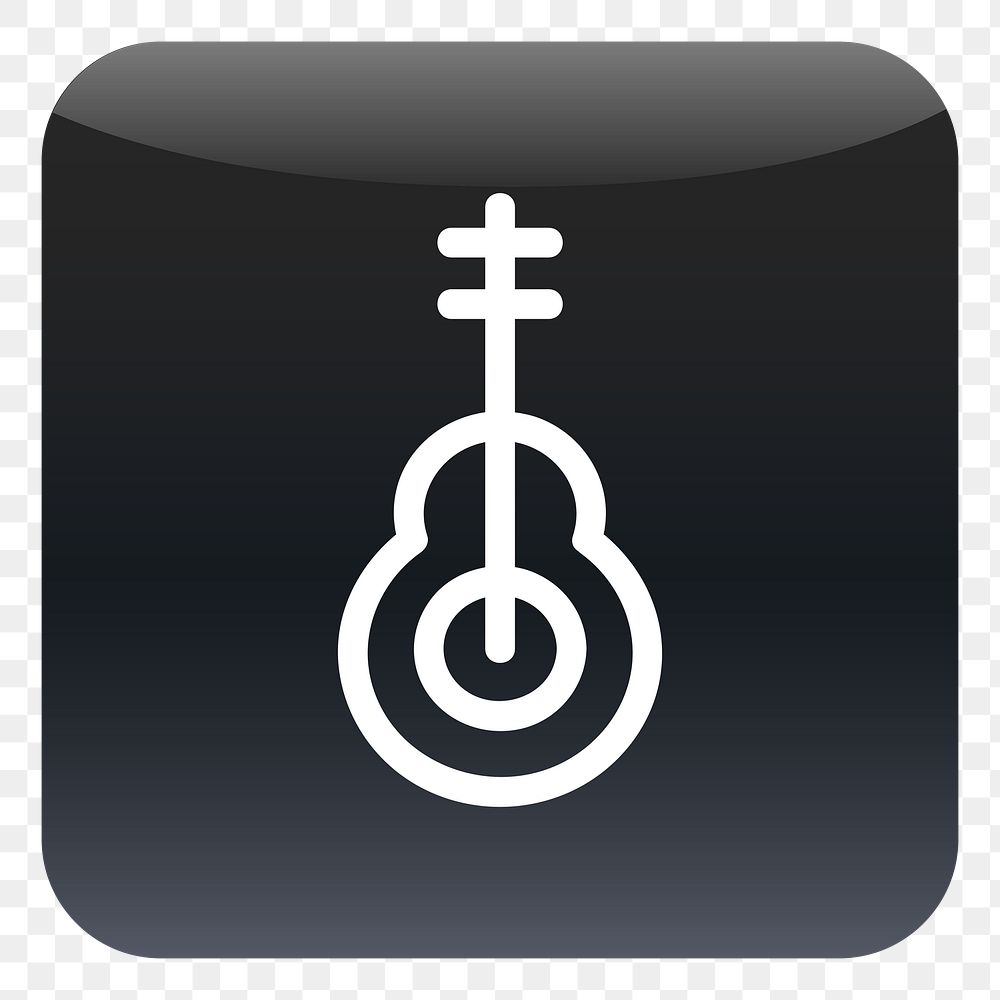 PNG Violin icon sticker, transparent background