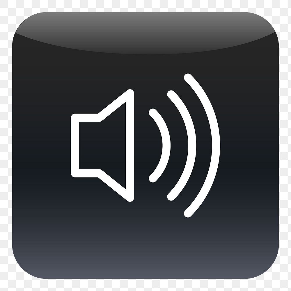 PNG Loudspeaker icon sticker, transparent background